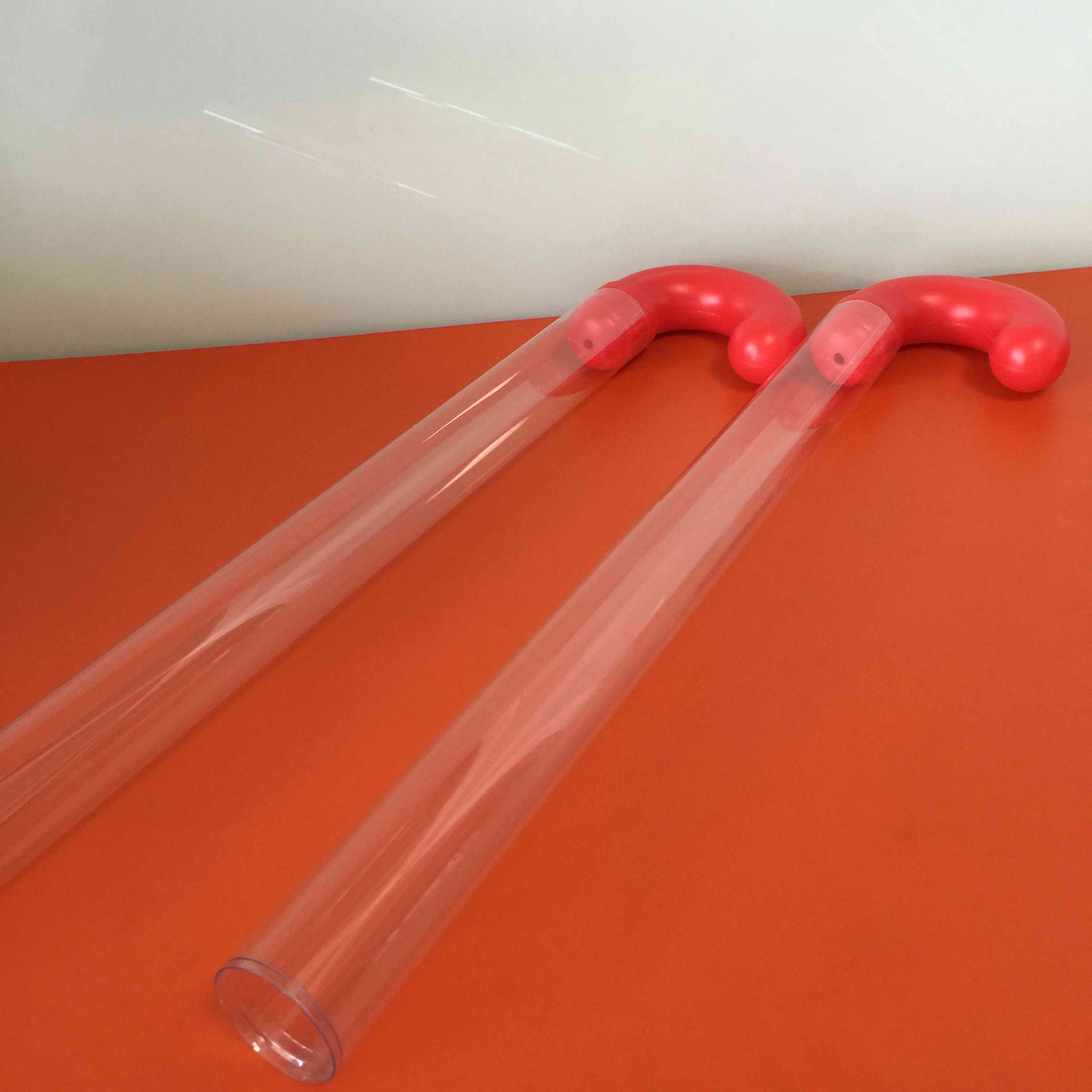 clear plastic candy cane tubes,candy cane tube,clear cane tubes
